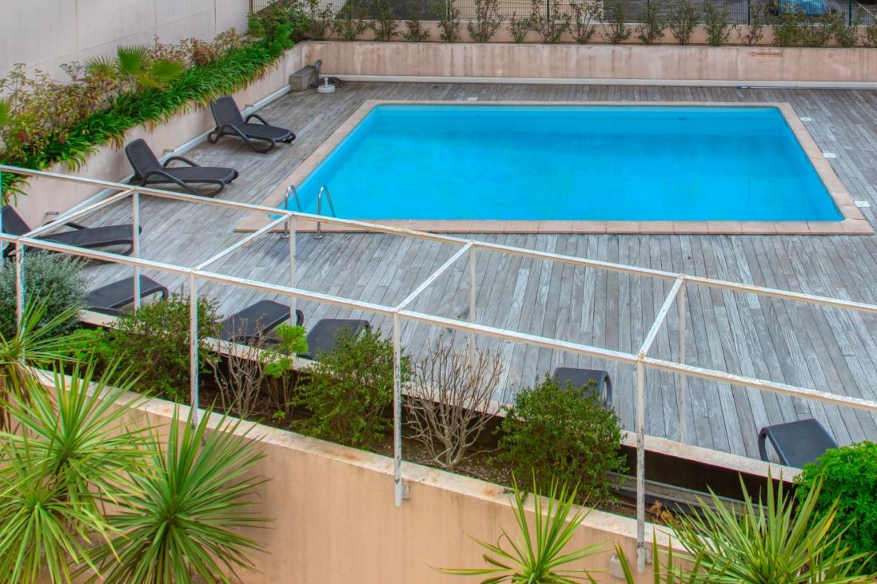 C1 Clemenceau Pool Balcony Bath Ac 2Mins Walk To Sand Beach Cannes Exterior foto
