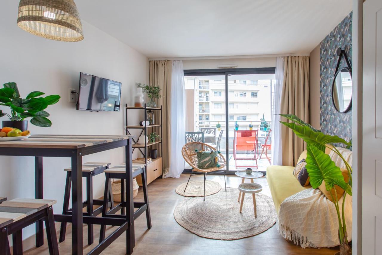 C1 Clemenceau Pool Balcony Bath Ac 2Mins Walk To Sand Beach Cannes Exterior foto